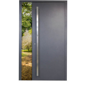 Drzwi zewnętrzne drewniano-aluminiowe